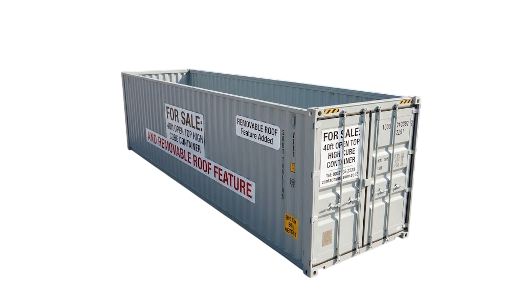 40ft Removable Roof Shipping Container for Sale with open top high cube frame