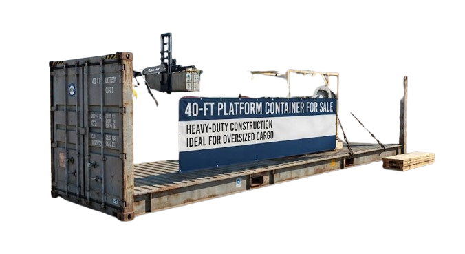 Platform Containers for Sale from Swaans Containers