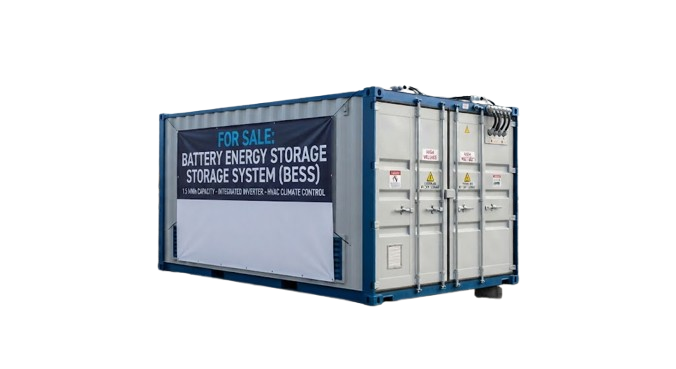 Battery Energy Storage System (BESS) Container for Sale with integrated inverter and HVAC climate control