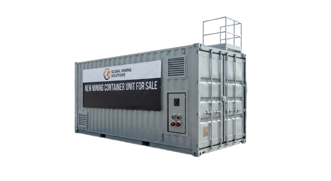 Grey Used Mining Shipping Container for Sale with access platform